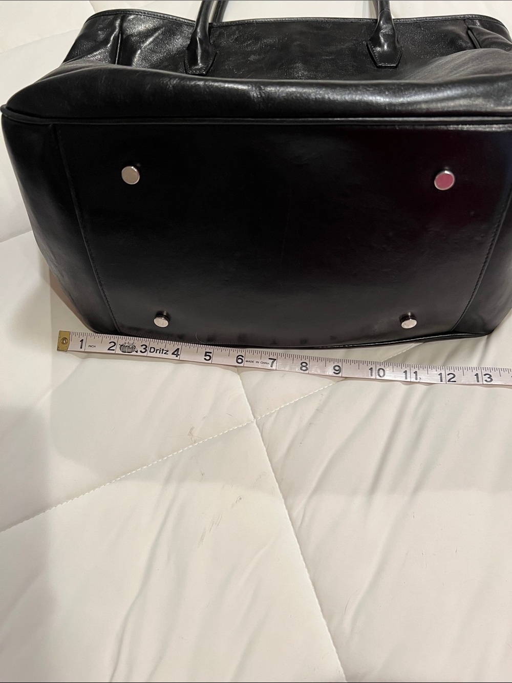 Italian Leather Tote - Picture 6 of 9